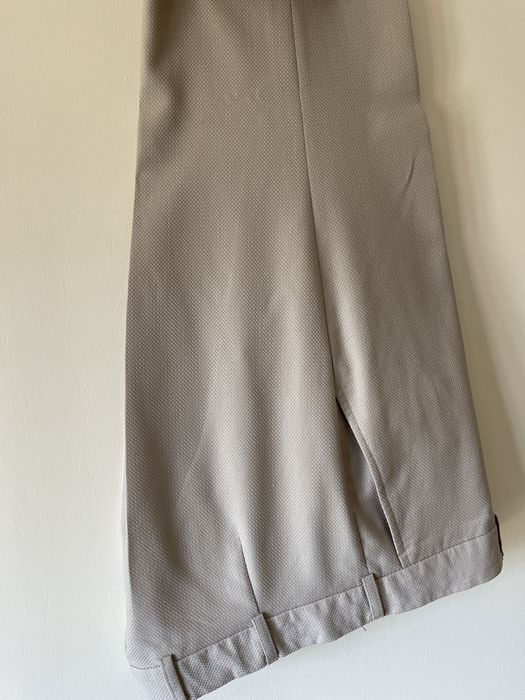 Costum bărbați din 2 piese pantaloni și vestă crem