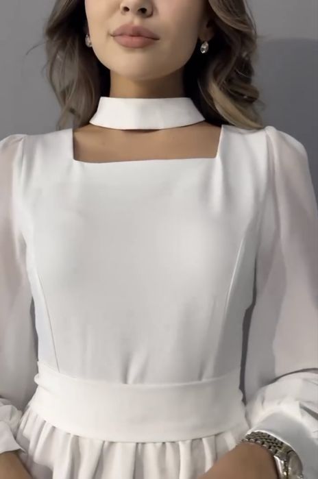 Вечернее платье белый