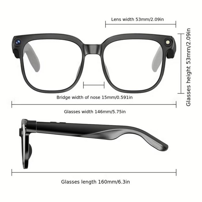 Очила с камера за запис на видео и AI- фотохромни