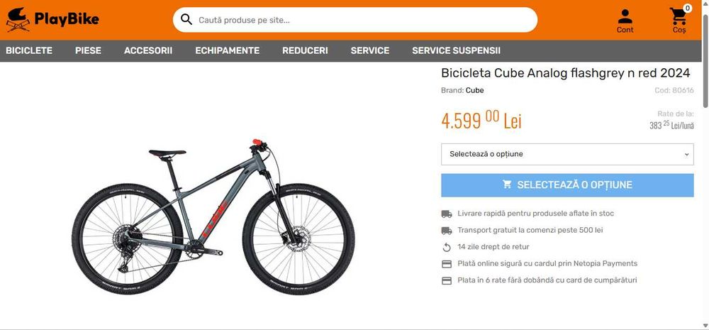 Bicicleta Cube Analog 2024, cu imbunatatiri