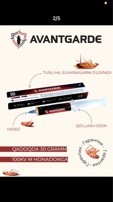 “AVANTGARDE” tarakanga qarshi gel