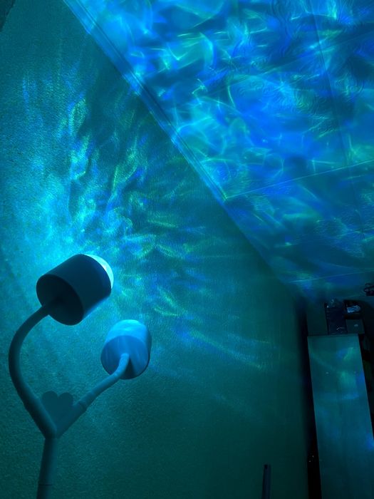 Торшер с эффектом заката, океанских волн