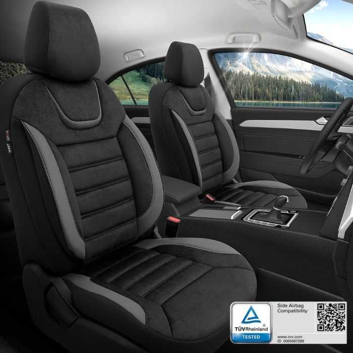 Тапицерия за кола Otom Iconic ICN702 (ЧерноСиво)