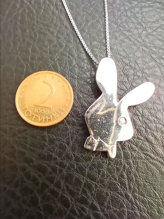 Сребърно колие Плейбой 40 см.