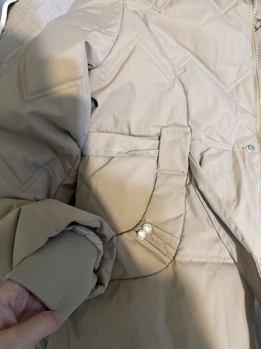 Зима куртка до колен теплая