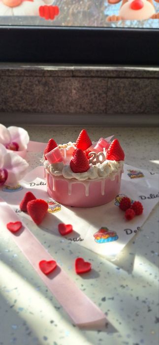 Соева свещ торта