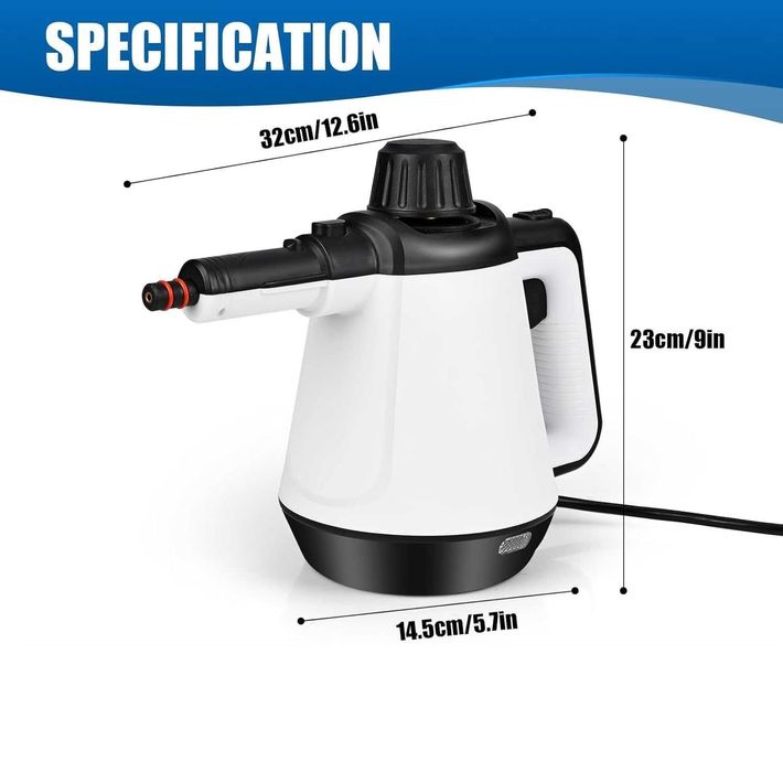 Ръчна парочистачка Kresal  за много повърхности с 12 броя аксесоари