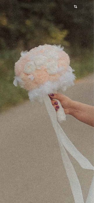 Buchet de mireasa din flori criogenate