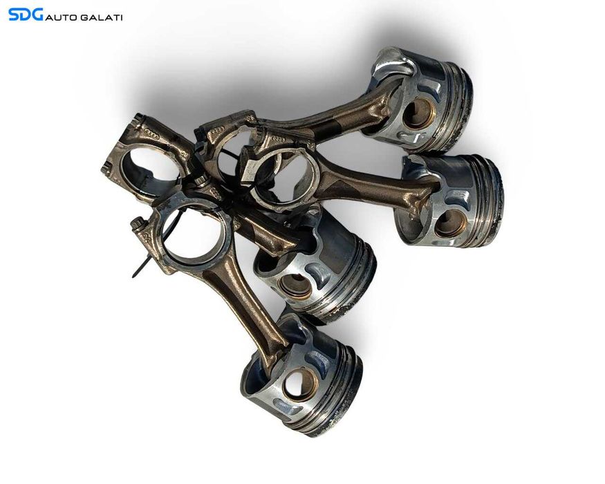 Set 4 Pistoane Complete cu Biela Volkswagen Golf 6 1.6 Benzina 2008 - 2013 Cod 06B198401B, 06A107065N [LR6217]
