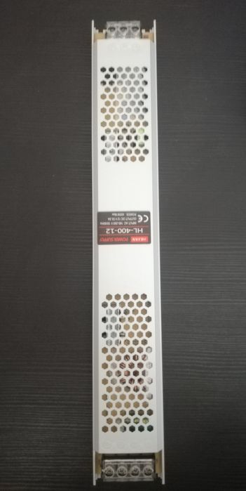 LED захранване лед лента 12v 400w SLIM без вентилатор НОВО осветление