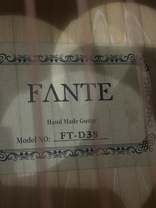 гитара Fante Ft D38