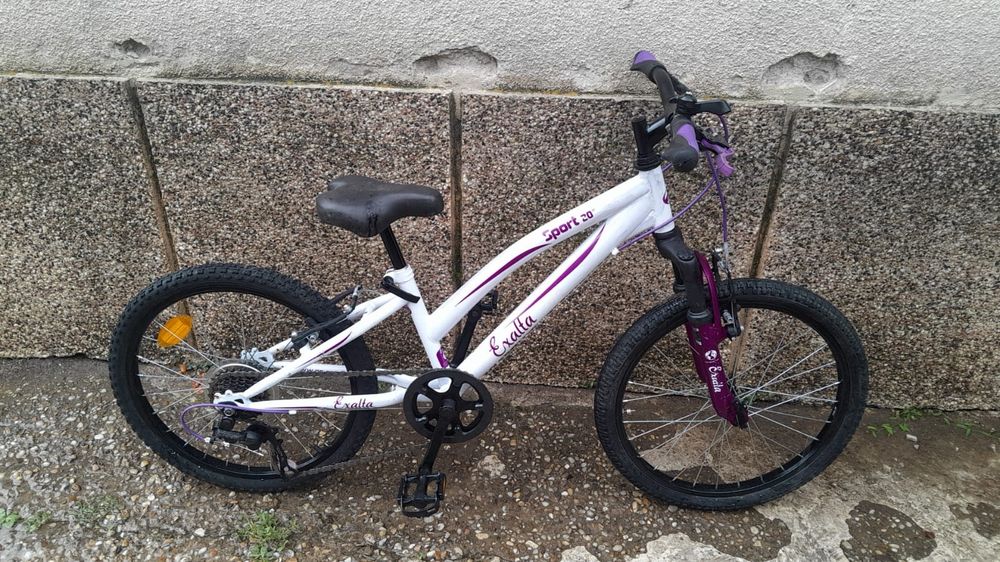 Bicicletă mtb copii ( fetiță 6-9 ani ) Exaltare, 20 Inch, suspensie, 6 viteze