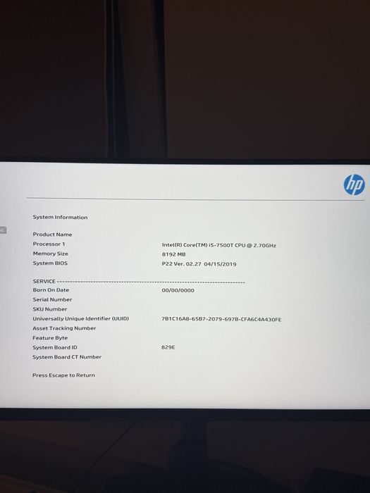 Mini PC Hp ProDesk 600 G3 I5 8GB