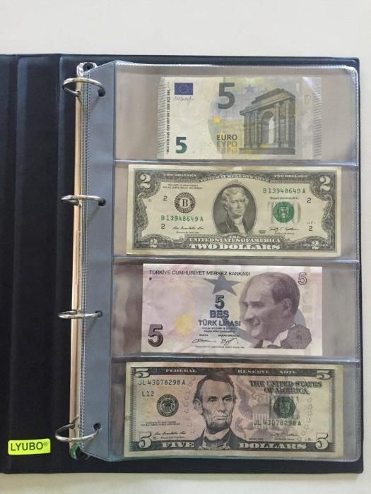 Листи за банкноти с 4 полета 10бр - 15 лв