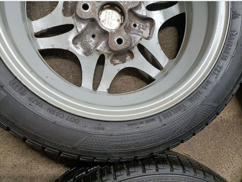Set 4 roți echipate;jante+cauciucuri,Smart Fortwo,accept schimb ofer diferență 500 lei