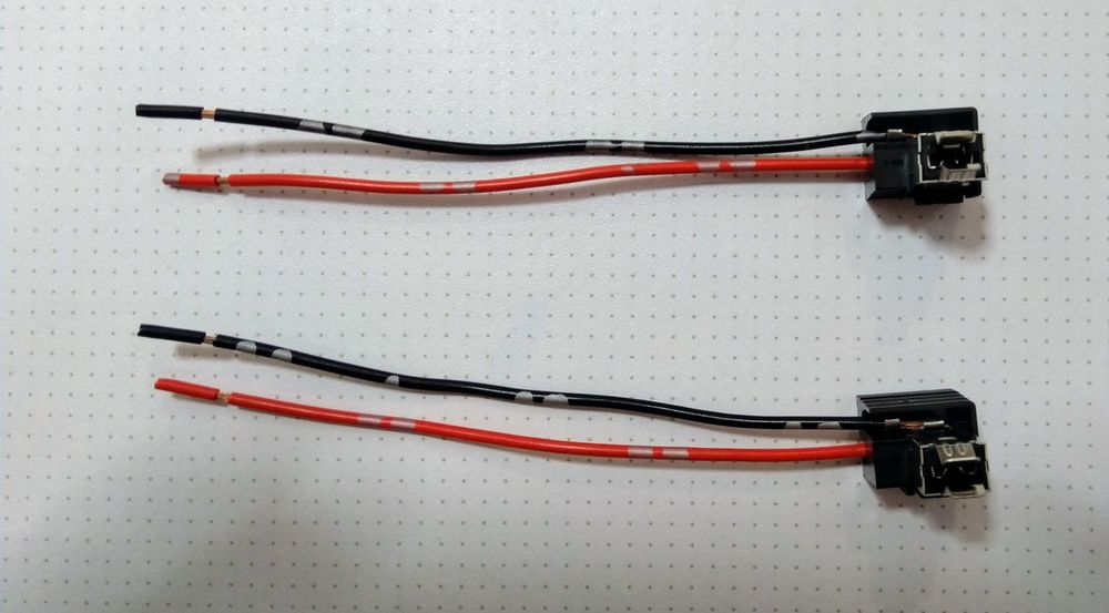 Mufe adaptoare de la bec H7 la bec H1 , mufa H1 cu 2 fire