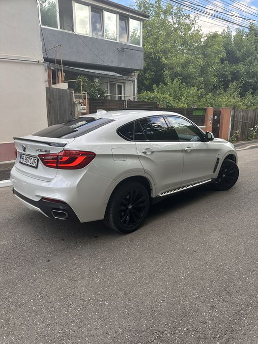 BMW X6 3.0 Diesel 2016 alb perlat