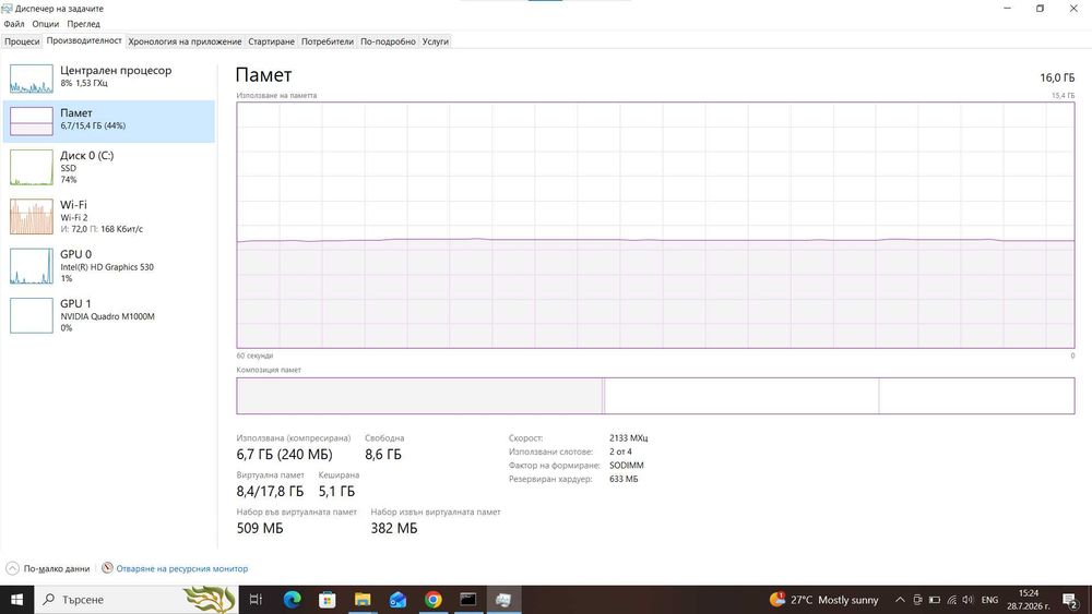 Лаптоп Lenovo ThinkPad P50 модел 20EQS6LJ00