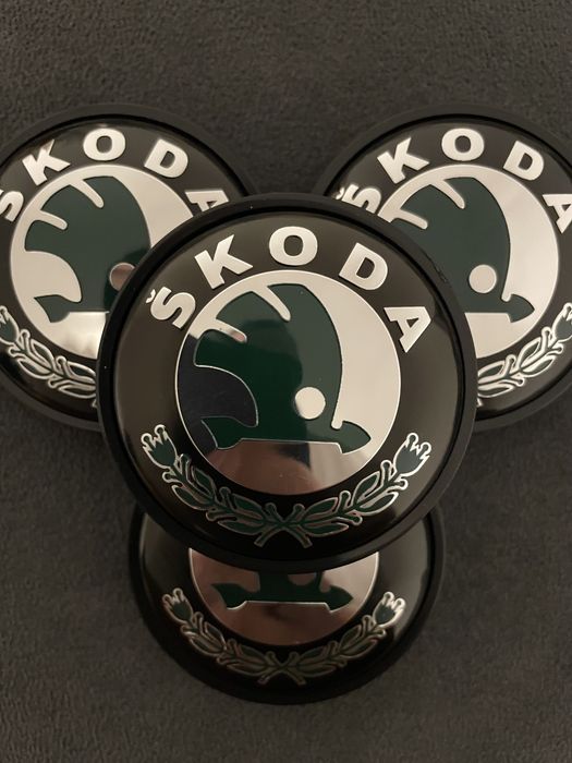 Set capace capac janta aliaj Skoda Verde 55,5 mm Octavia Fabia Rapid