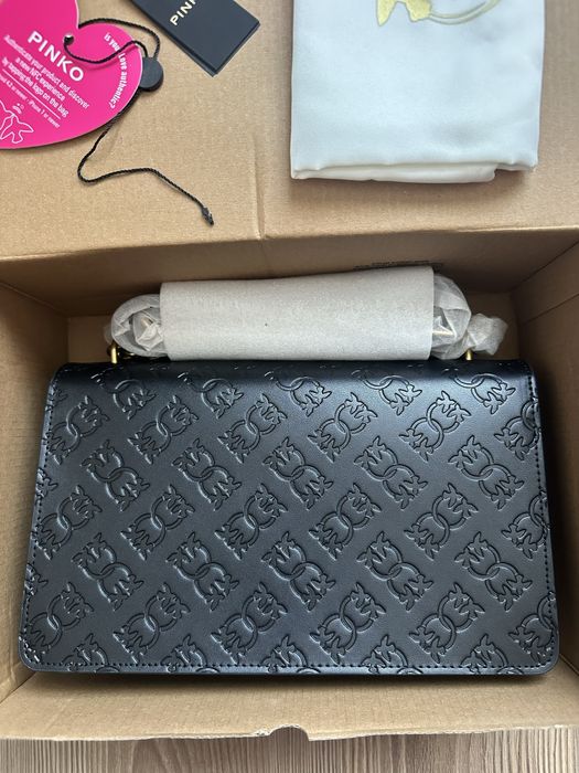 PINKO Love One Classic Dc – оригинална кожена чанта | НОВА | Код: 106