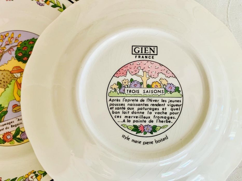 Ретро френски чинии Marie Pierre Boitard,  4 бр.