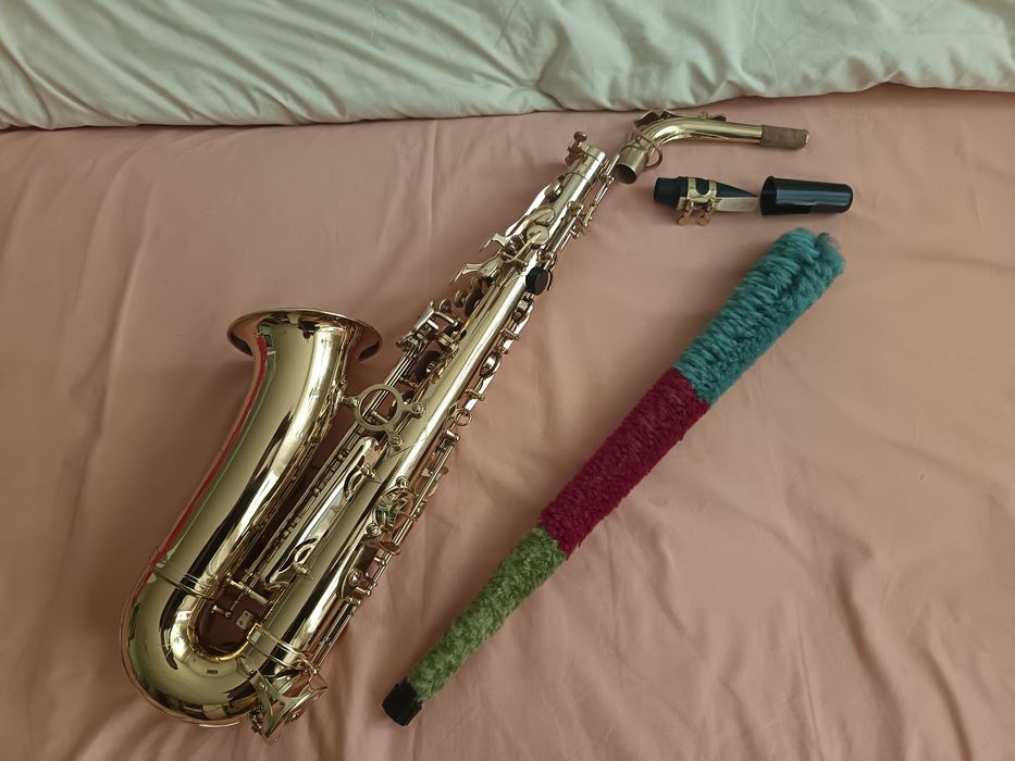 Vând set saxofon alto din aluminiu – Parrot