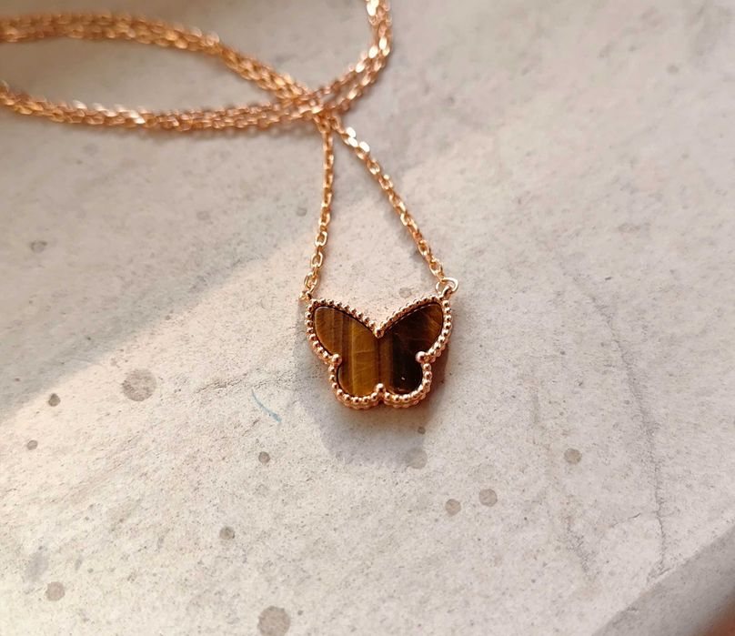 Златно дамско колие с пепруда от тигрово око, Van Cleef & Arpels VCA