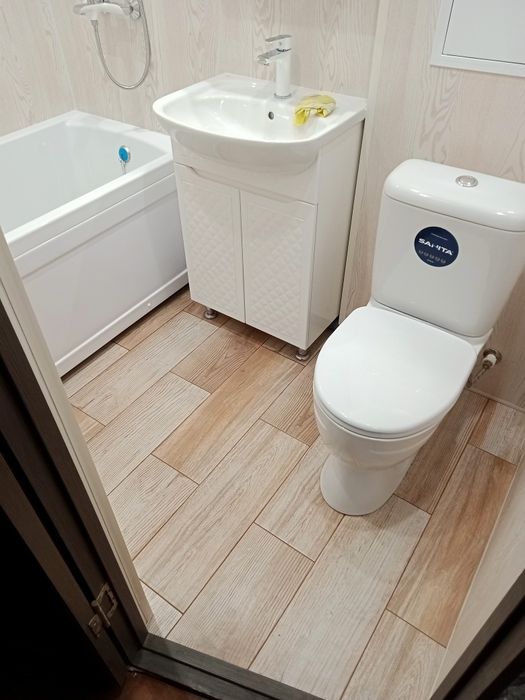 Ремонт квартир ваннай комнаты.