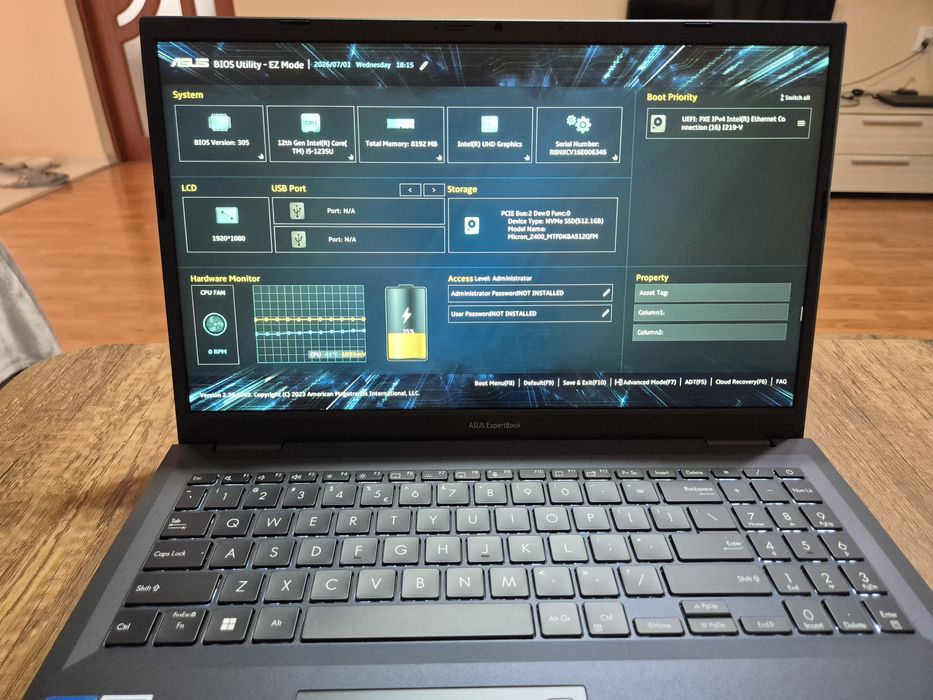 Laptop Asus ExpertBook