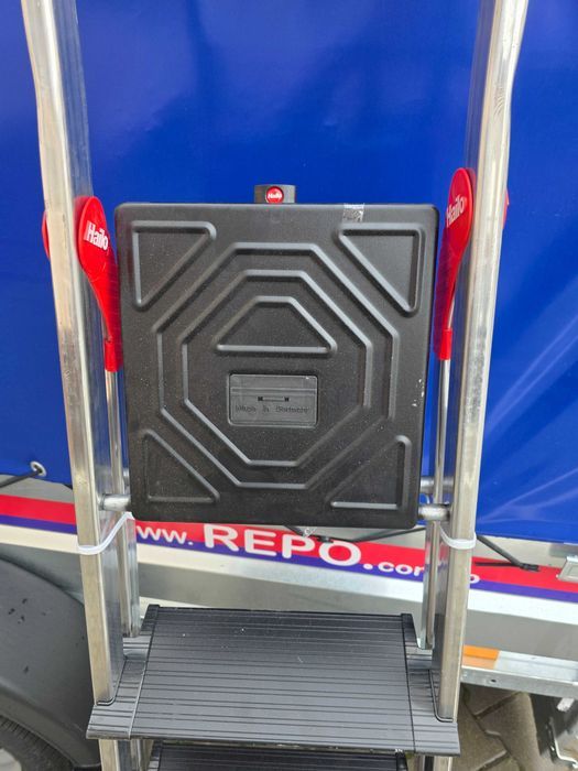 Scara plianta de siguranta din aluminiu Hailo L100 TopLine, 5 trepte XXL