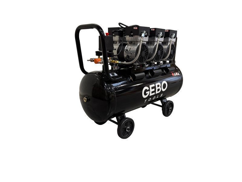 Безшумен компресор 70 л м2 gebo tools