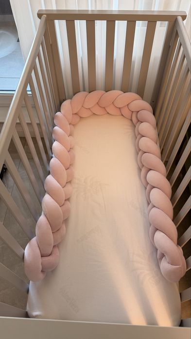 Vand Patut Azzura co-sleeping pentru bebeluși Contact Mars cu saltea inclusa si suport Antireflux Lemn Fag Italia