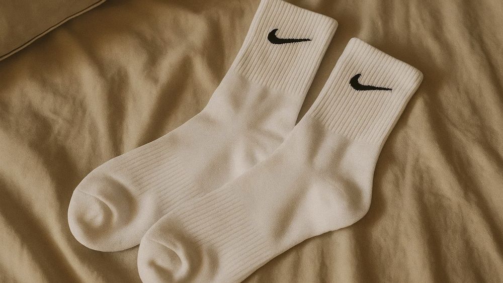 Белые носки nike