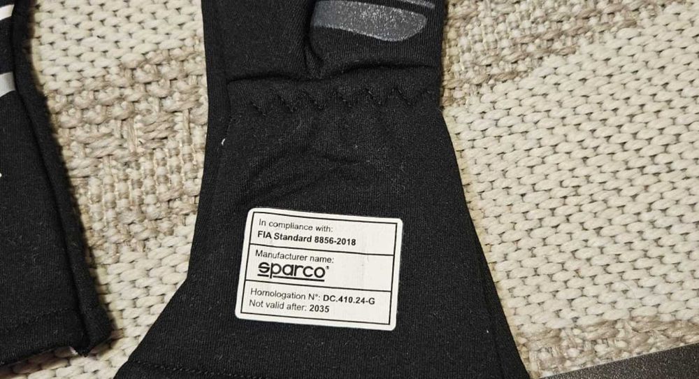 Manusi Sparco Land+ negru omologare FIA - circuit/motorsport/raliu NOI