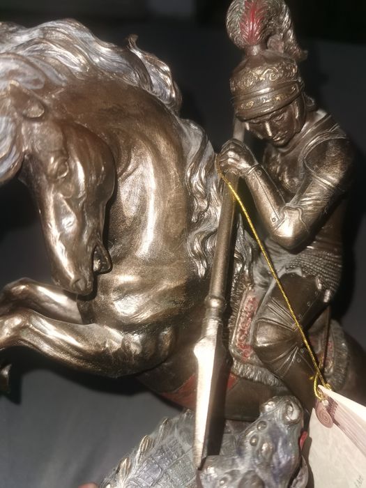 Statueta Sf Gheorghe bronz