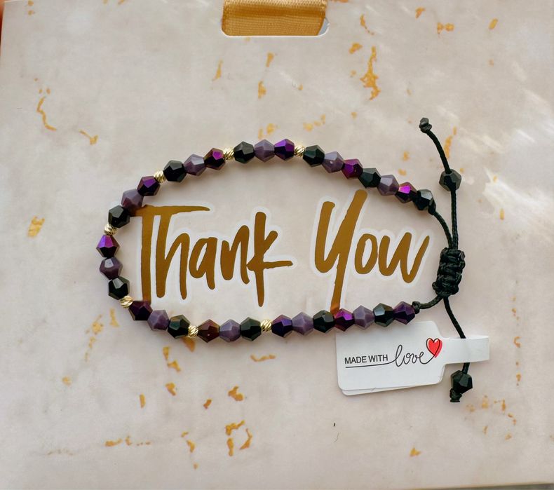 Bratara reglabila cu bilute de aur 14 k