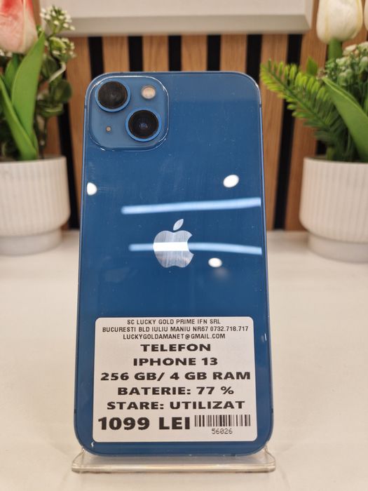 Iphone 13 256GB / 4GB RAM 77% Baterie Garantie! #56026