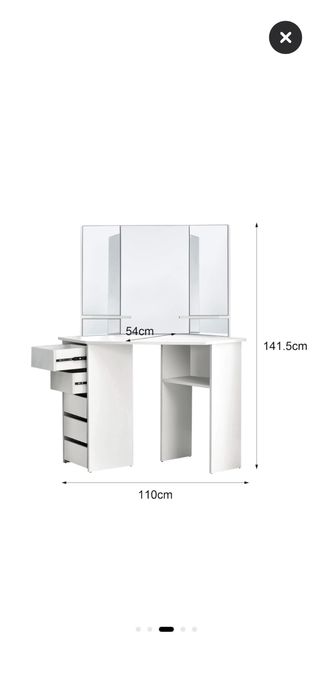 Тоалетка ъглова