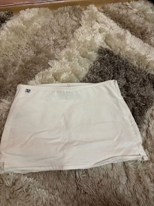 Pull&Bear Бяла Пола с Къси Гащи