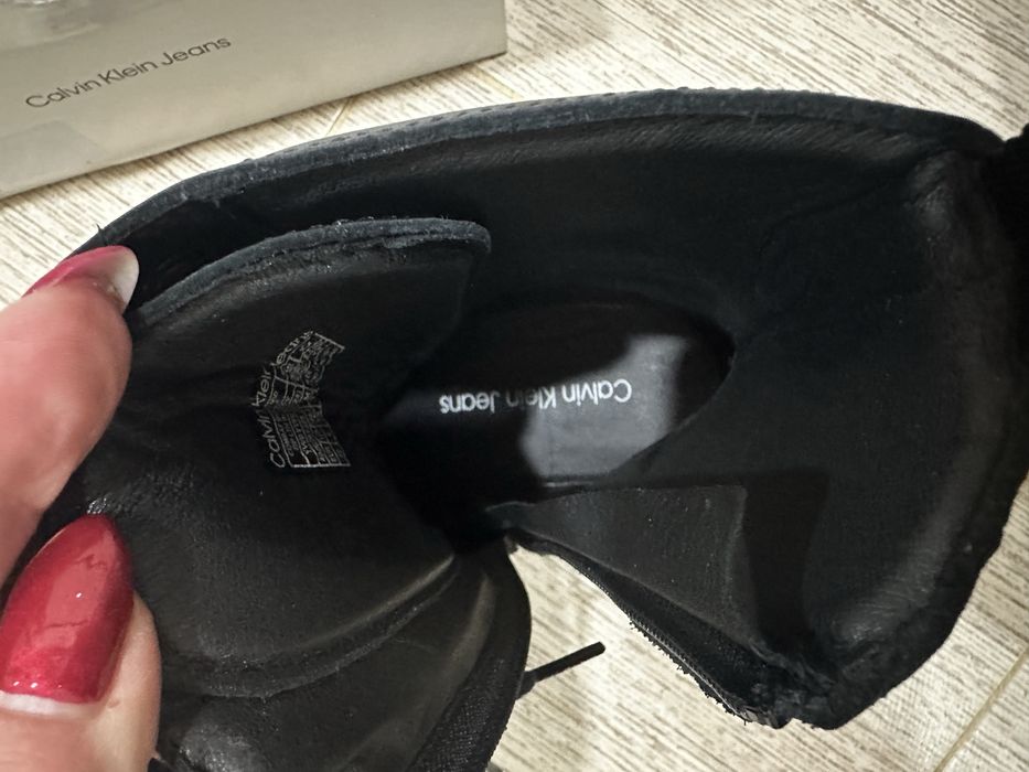 Оригинални Calvin Klein Jeans кожени боти