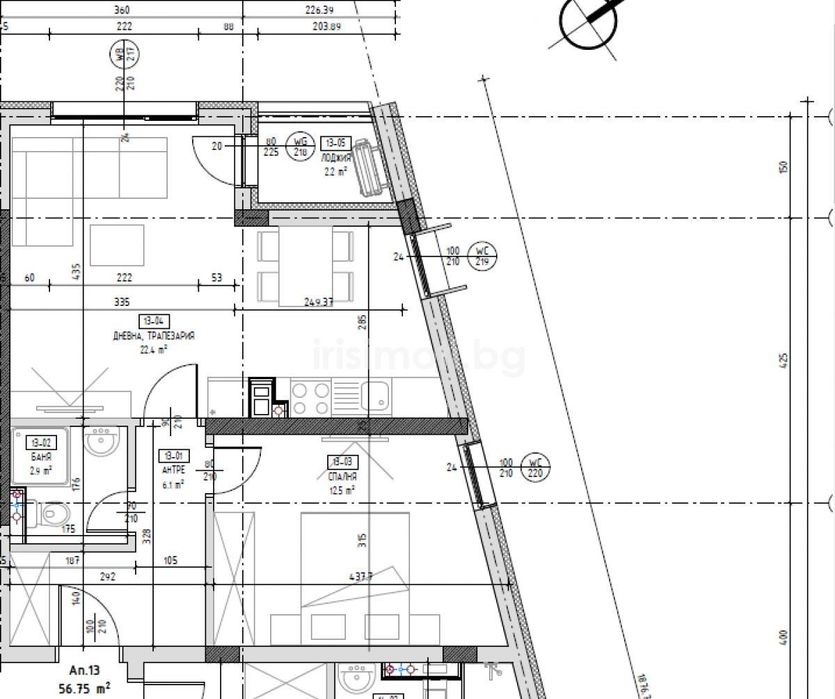 Продава се Двустаен апартамент в София, Малинова долина - 68 кв.м за 1692 €/кв.м - Снимка #6