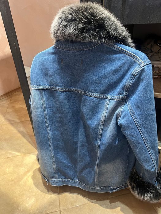 Дамска зимна дънкова парка