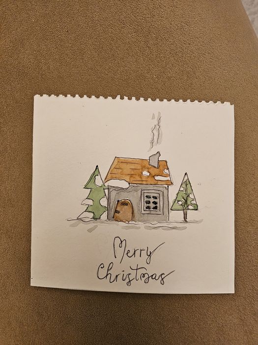 Коледни картички, изработени с любов