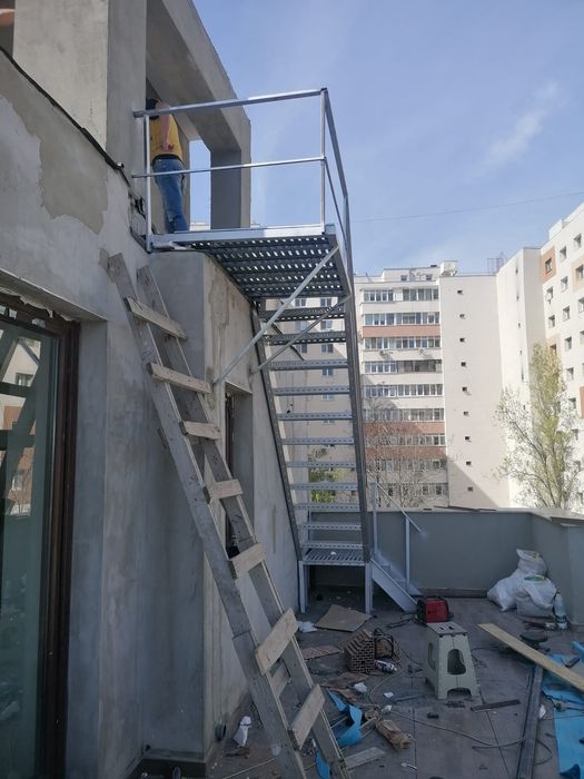 Scări metalice la orice dimensiune dorită oriunde în țară