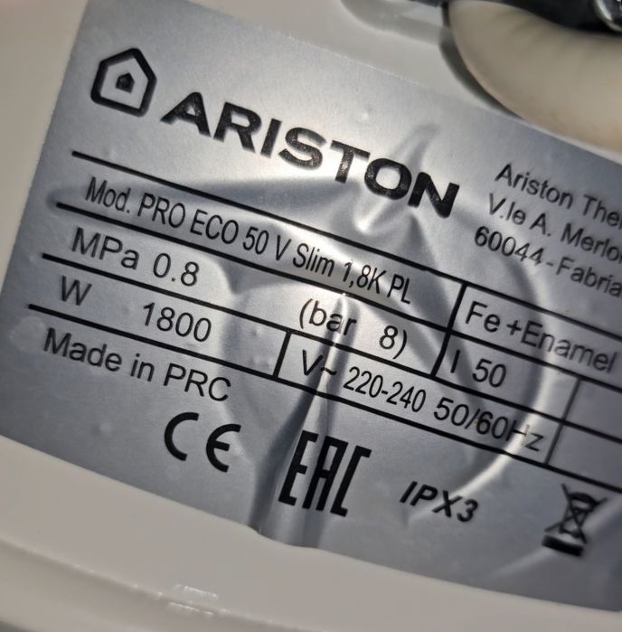 Boiler Ariston Pro Eco 50 V Slim