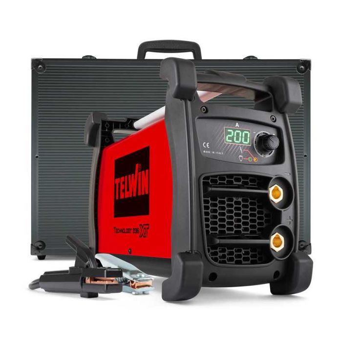 TELWIN Technology 236 XT - Aparat sudura invertor profesional cu electrod, 200A 230V, MMA/TIG