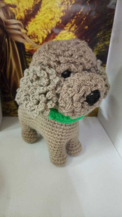 Вязаная игрушка пудель