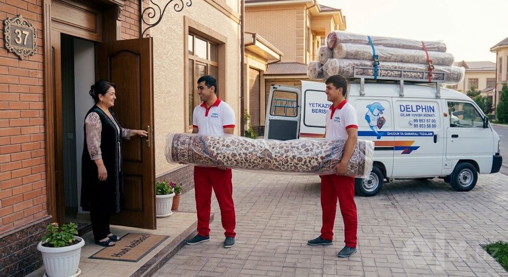 Gilam 12 mingdan yuvish BEPUL dastavka xizmati