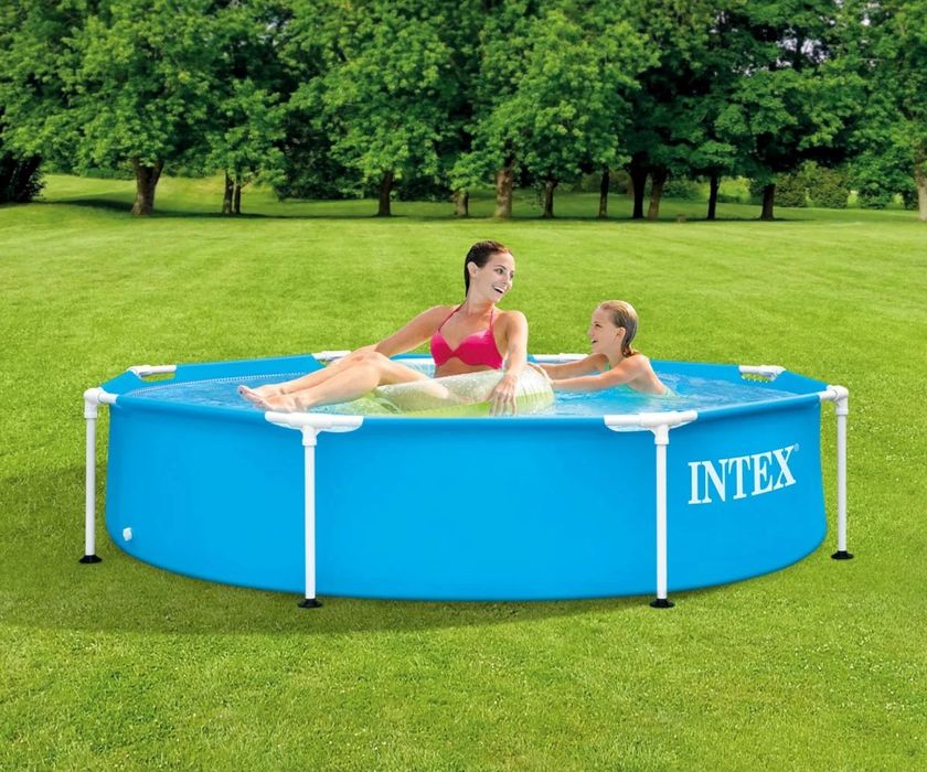 Сглобяем басейн INTEX с рамка, 244 х 51см6
