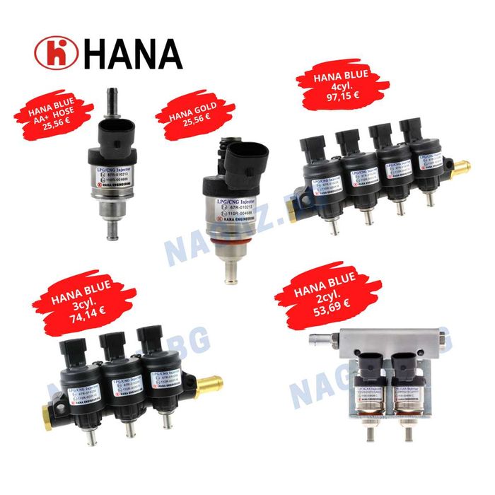 НОВИ!Газови инжектори RAIL,VALTEK,ALBIEN,HANA injektori gazovinjekcion